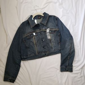 NWOT Venezia Crop Denim Jean Jacket Size 14/16